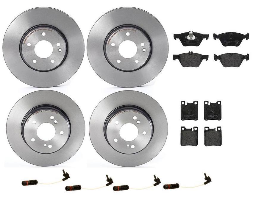 Brembo Brake Pads and Rotors Kit - Front and Rear (300mm/290mm) (Low-Met)